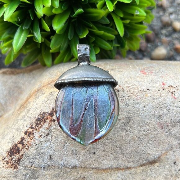 Pewter Fairy Angel Glass Pendant Set - Picture 4 of 5